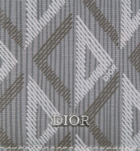 Long Bi-Fold Card Holder • Dior Gray CD Diamond Canvas