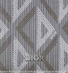 Long Bi-Fold Card Holder • Dior Gray CD Diamond Canvas