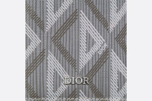 Long Bi-Fold Card Holder • Dior Gray CD Diamond Canvas