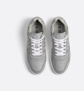 B27 Low-Top Sneaker • Dior Gray Smooth Calfskin and CD Diamond Canvas