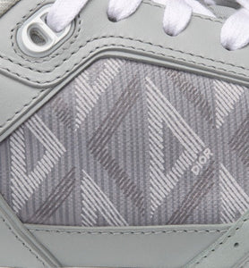 B27 Low-Top Sneaker • Dior Gray Smooth Calfskin and CD Diamond Canvas