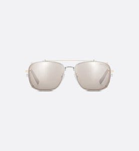 CD Diamond S4U • Gray and Beige Mirrored Square Sunglasses