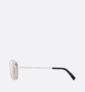 CD Diamond S4U • Gray and Beige Mirrored Square Sunglasses