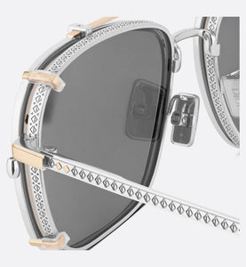 CD Diamond S4U • Gray and Beige Mirrored Square Sunglasses