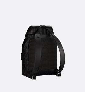 Dior Hit the Road Backpack • CD Diamond Canvas and Black Smooth Calfskin