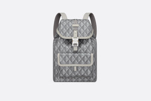 Dior Hit the Road Backpack • Dior Gray CD Diamond Canvas and Smooth Calfskin