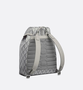 Dior Hit the Road Backpack • Dior Gray CD Diamond Canvas and Smooth Calfskin