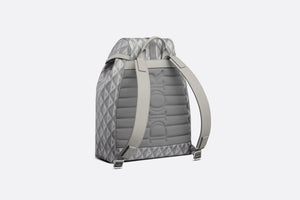 Dior Hit the Road Backpack • Dior Gray CD Diamond Canvas and Smooth Calfskin