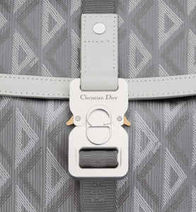 Dior Hit the Road Backpack • Dior Gray CD Diamond Canvas and Smooth Calfskin