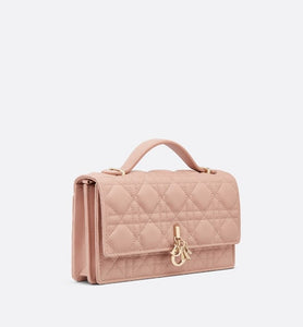 Miss Dior Mini Bag • Rose Des Vents Cannage Lambskin