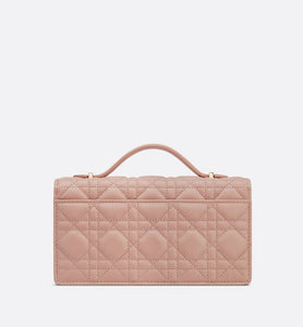 Miss Dior Mini Bag • Rose Des Vents Cannage Lambskin