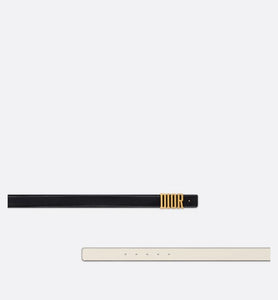 D-Fence Reversible Belt • Black and Latte Smooth Calfskin, 30 MM