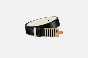 D-Fence Reversible Belt • Black and Latte Smooth Calfskin, 30 MM