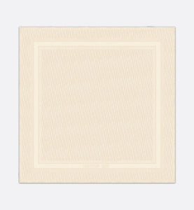 D-Oblique Shawl • White Wool, Silk and Cashmere