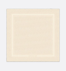D-Oblique Shawl • White Wool, Silk and Cashmere