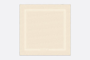 D-Oblique Shawl • White Wool, Silk and Cashmere
