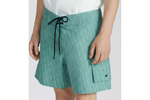 Dior Oblique Swim Shorts • Sea Green Technical Fabric