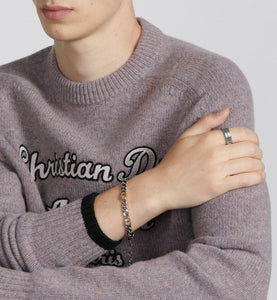 Christian Dior Couture Chain Link Ring • Silver-Finish Brass