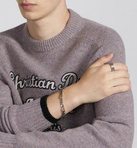 Christian Dior Couture Chain Link Ring • Silver-Finish Brass
