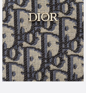 Kid's Mini Rider Backpack • Beige and Blue Dior Oblique Jacquard