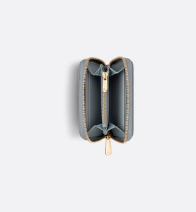 Small Lady Dior Voyageur Coin Purse • Cloud Blue Cannage Lambskin