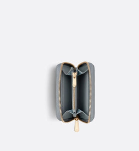 Small Lady Dior Voyageur Coin Purse • Cloud Blue Cannage Lambskin