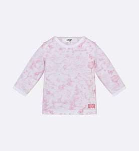 Newborn Gift Set • Ivory Cotton Jersey Printed with Pale Pink Toile de Jouy
