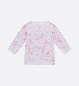 Newborn Gift Set • Ivory Cotton Jersey Printed with Pale Pink Toile de Jouy