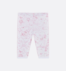 Newborn Gift Set • Ivory Cotton Jersey Printed with Pale Pink Toile de Jouy