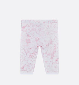 Newborn Gift Set • Ivory Cotton Jersey Printed with Pale Pink Toile de Jouy