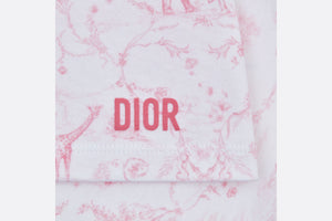 Newborn Gift Set • Ivory Cotton Jersey Printed with Pale Pink Toile de Jouy