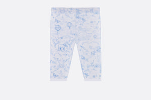 Newborn Gift Set • Ivory Cotton Jersey Printed with Sky Blue Toile de Jouy