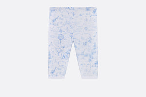 Newborn Gift Set • Ivory Cotton Jersey Printed with Sky Blue Toile de Jouy