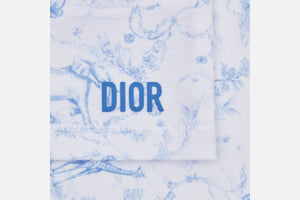 Newborn Gift Set • Ivory Cotton Jersey Printed with Sky Blue Toile de Jouy