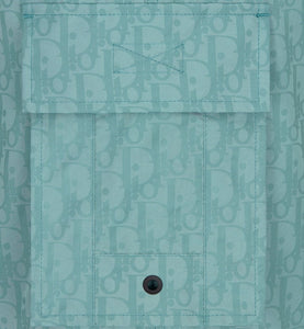 Dior Oblique Swim Shorts • Sea Green Technical Fabric