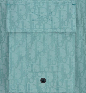 Dior Oblique Swim Shorts • Sea Green Technical Fabric