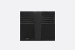 Long Bi-Fold Card Holder • Black CD Diamond Canvas