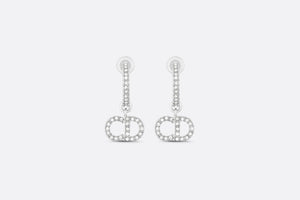 Clair D Lune Earrings • Silver-Finish Metal and Silver-Tone Crystals