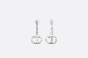 Clair D Lune Earrings • Silver-Finish Metal and Silver-Tone Crystals