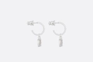 Clair D Lune Earrings • Silver-Finish Metal and Silver-Tone Crystals