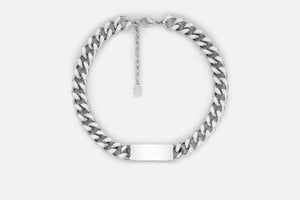 Christian Dior Couture Chain Link Necklace • Silver-Finish Brass