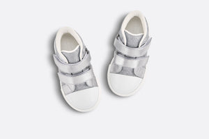 B23 Baby High-Top Sneaker • Silver-Tone Dior Oblique Technical Fabric