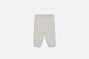 Baby Pants • Ivory Wool and Cashmere Jacquard Knit with Gray Stars
