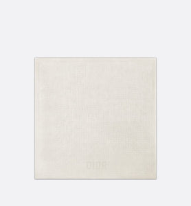 Baby Blanket • Ivory Wool and Cashmere Knit with Gold-Tone Cannage