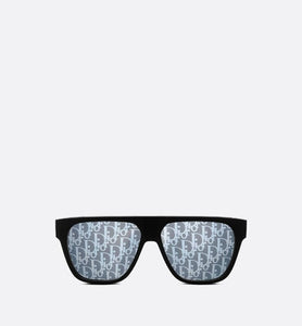 DiorB23 S3I • Black Rectangular Sunglasses with Dior Oblique Motif