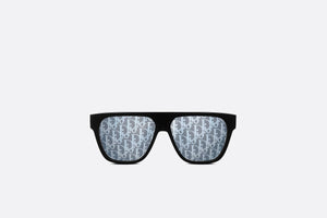 DiorB23 S3I • Black Rectangular Sunglasses with Dior Oblique Motif