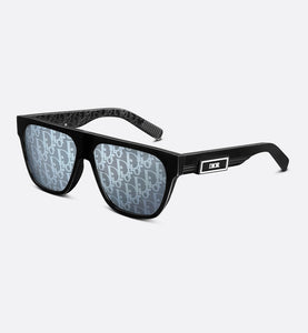 DiorB23 S3I • Black Rectangular Sunglasses with Dior Oblique Motif