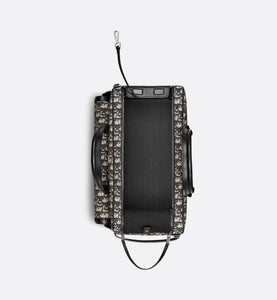 Dior Hit The Road Pet Carrier Bag • Beige and Black Dior Oblique Jacquard and Black Smooth Calfskin