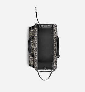 Dior Hit The Road Pet Carrier Bag • Beige and Black Dior Oblique Jacquard and Black Smooth Calfskin