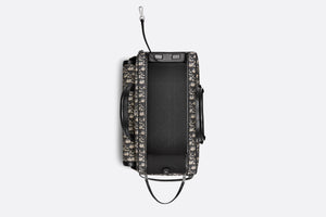 Dior Hit The Road Pet Carrier Bag • Beige and Black Dior Oblique Jacquard and Black Smooth Calfskin